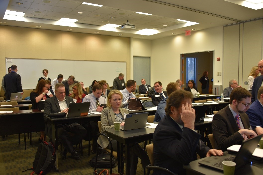 View of meeting participants