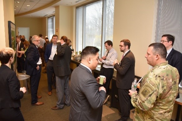 Participants brainstorming during the breaks